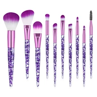 philvini 10pcs makeup brush set facial eyes eyeshadow eyebrow foundation lip highlight blush tool cosmetics