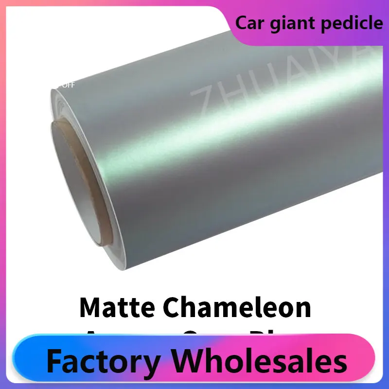 

Chameleon Candy Metallic Gray Blue Tiffany Vinyl Wrap film wrapping film bright 152*18m quality Warranty covering film voiture