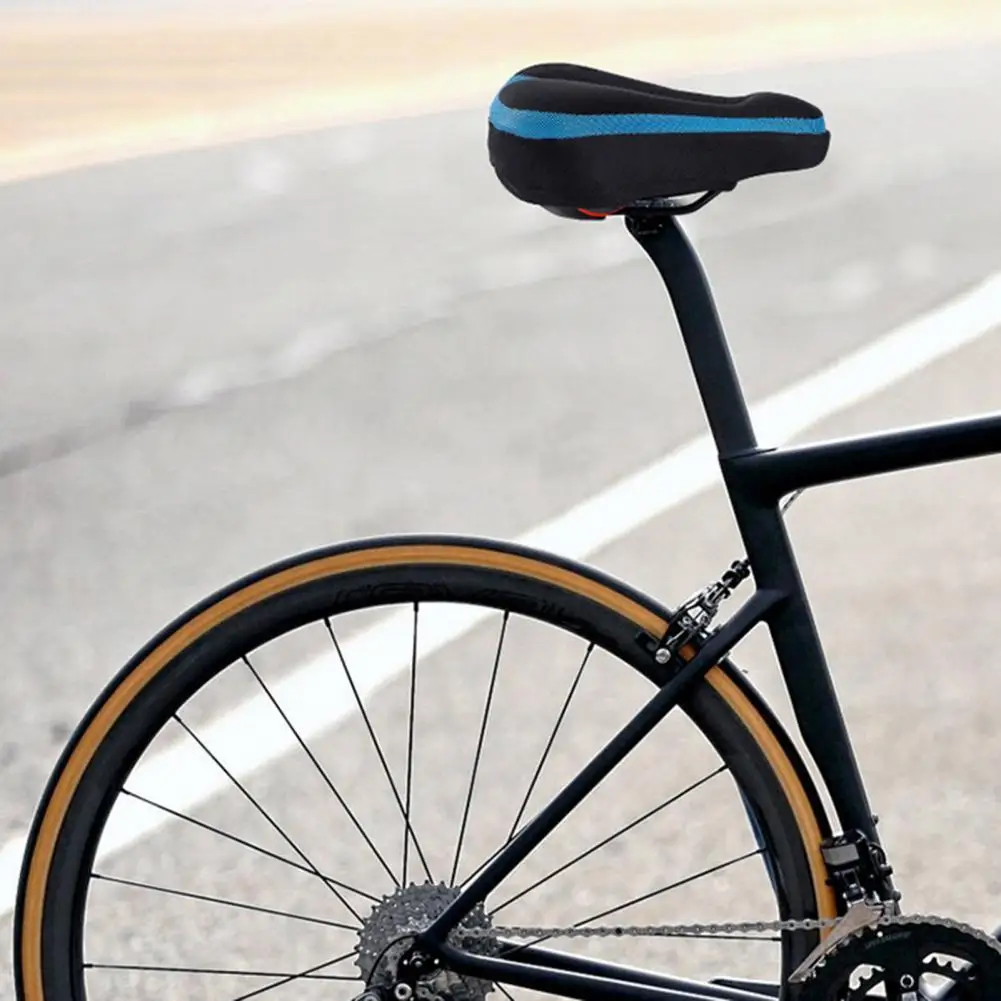 

Easy to Install Modern Men Women Bike Saddle Cover Sponge Lining Saddle Cover Hollow for Riding