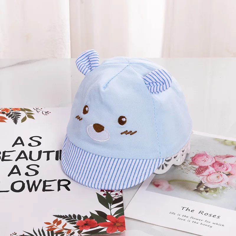 Детская шапка с мультяшным медведем летняя весенняя регулируемая женская