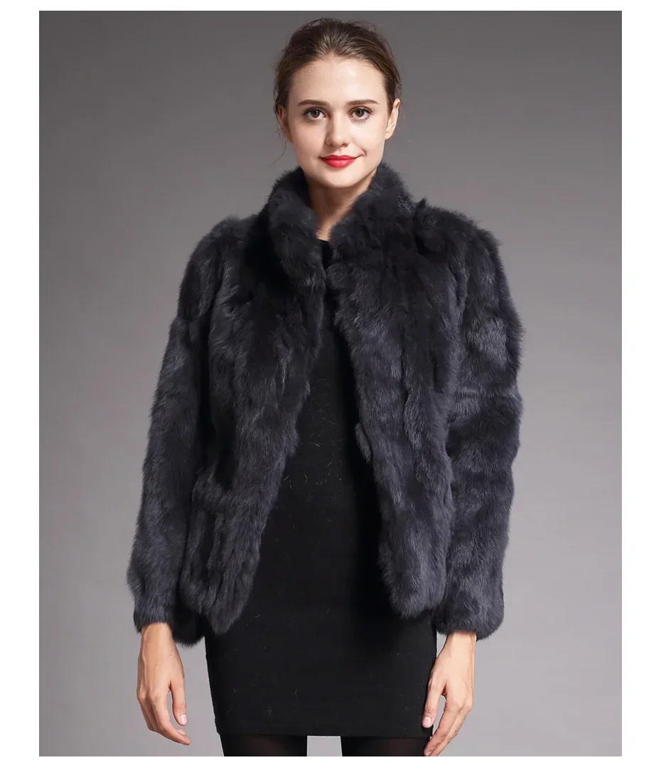 

Natural Rabbit Fur Coat Women Winter Jacket Real Leather And Fur Promotion Clothing Female On Offer With Free Shipping 2023 Cold