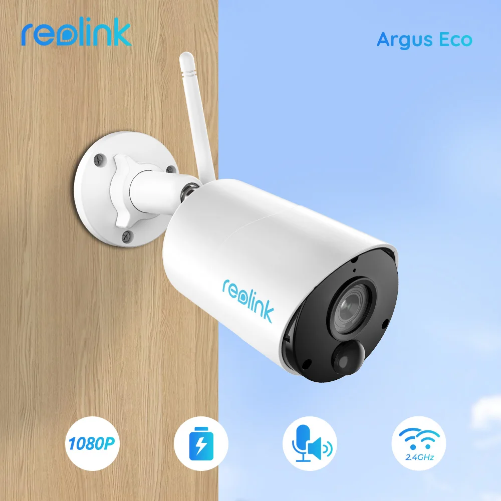 

Reolink Argus Eco 3MP IP Camera Outdoor Wireless Security Cam Full HD 1080p Rechargeable Battery Powered Surveillance with PIR