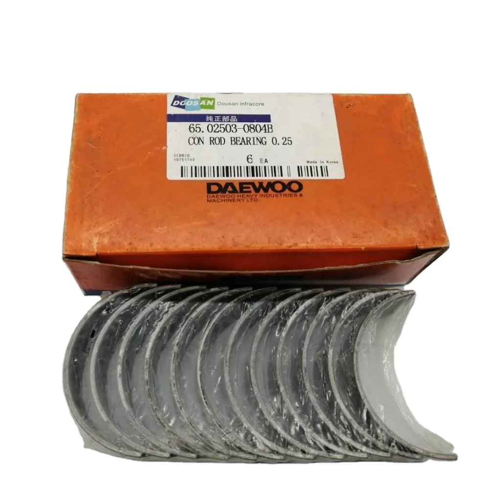 

65.02503-0804B 65.02410-6083 Con Rod Bearing For DB58 Engine Parts DX210 DX225 Excavator