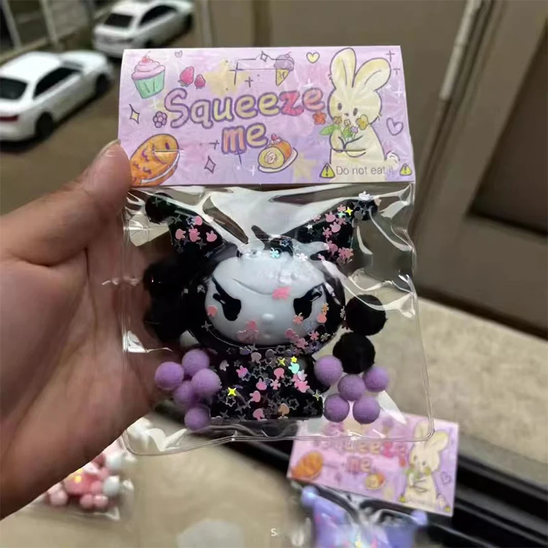 Sanrio Kuromi сжимаемая игрушка мультфильм медленный отскок декомпрессионные игрушки