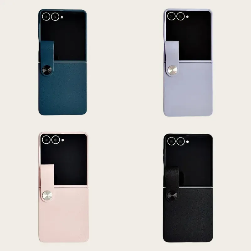 Фото Чехол Skinlee для Samsung Galaxy Z Flip 8 5G с ремешком на руку Qinghui, ударопрочный силиконовый чехол для Samsung Galaxy Z Flip 8 5G, мягкий задний чехол. №3