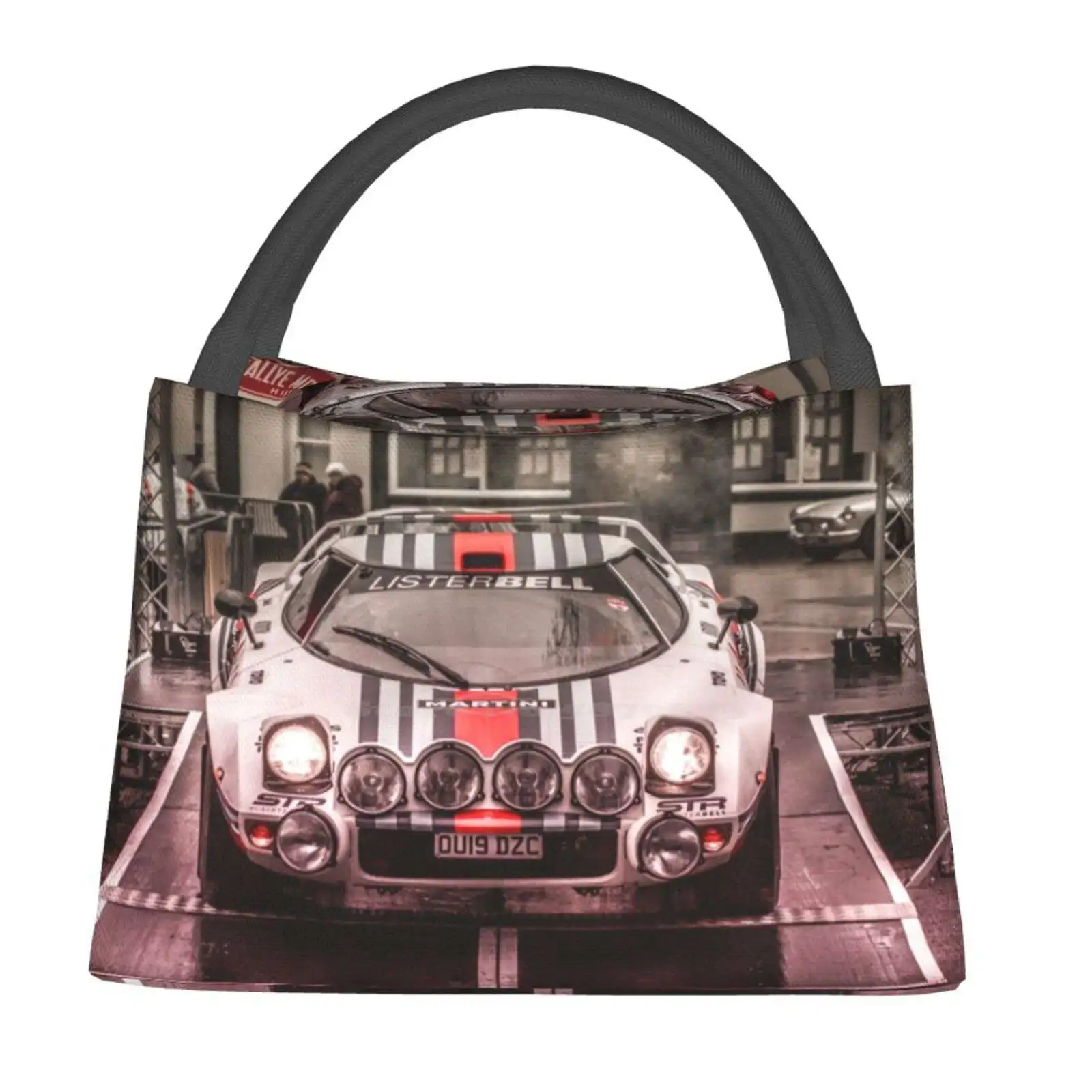 

Lancia Stratos Rally Car In Martini Racing Livery Insulated Thermal Cooler Bags Winter Summer Lancia Stratos Lister Bell I