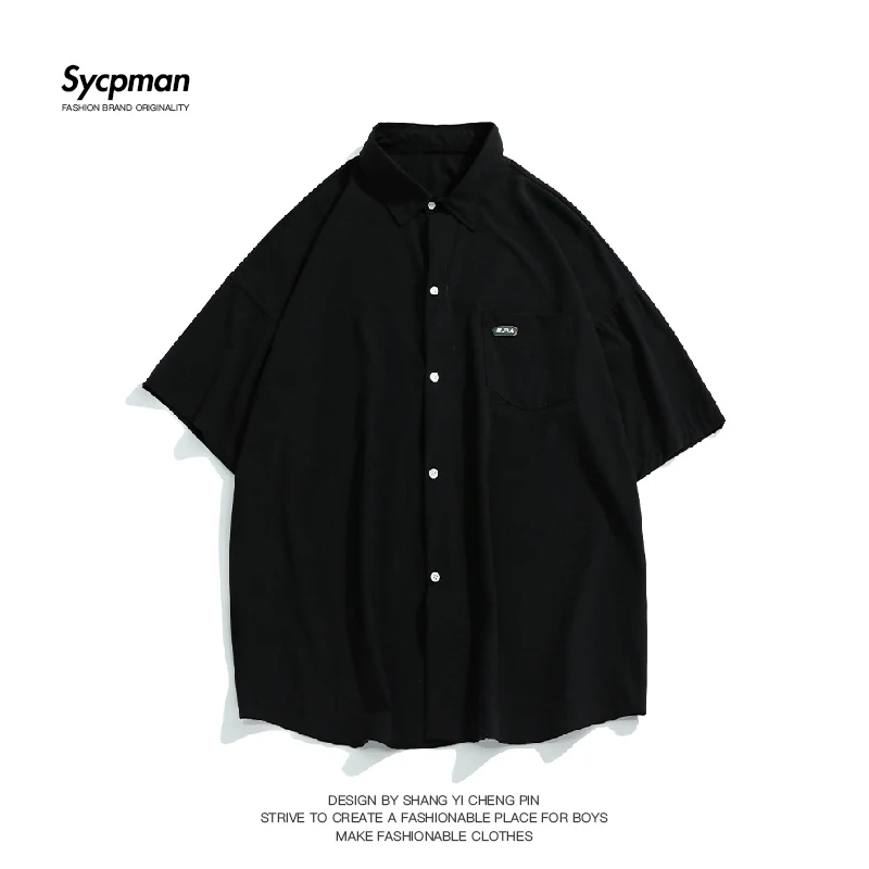 

Main Short Sleeved Shirt Mens Spring/summer 2022 New Joker Loose T-shirt Jacket Men Summer