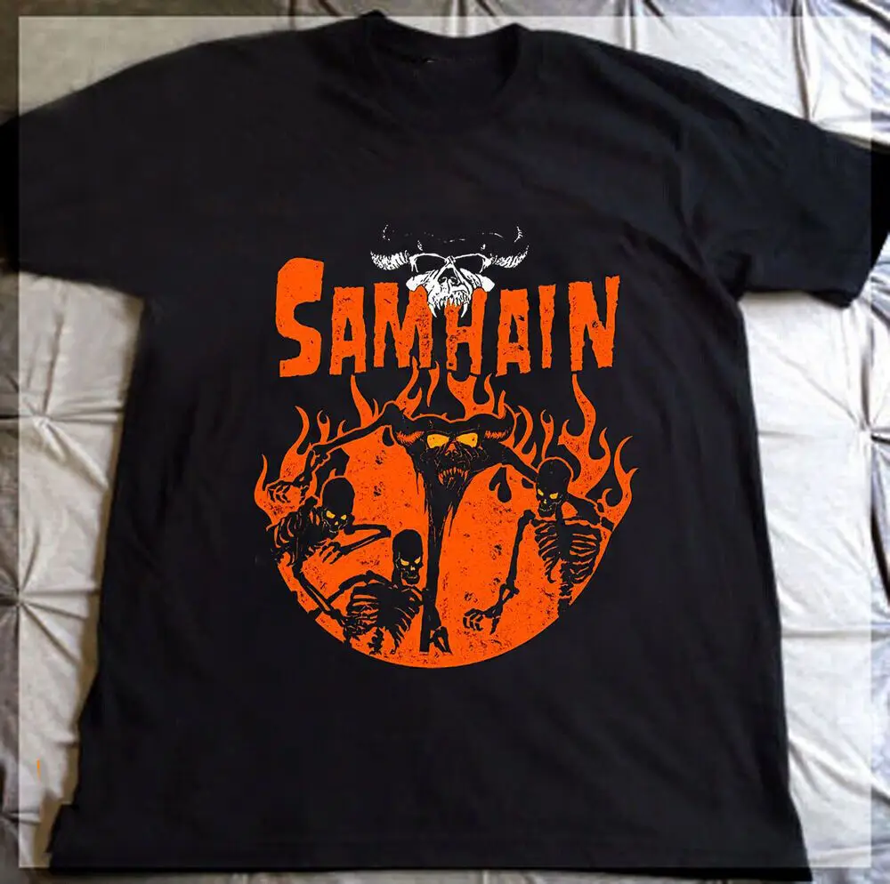 Футболка SAMHAIN band для концерта и турнира черная унисекс все размеры фотография 1F461