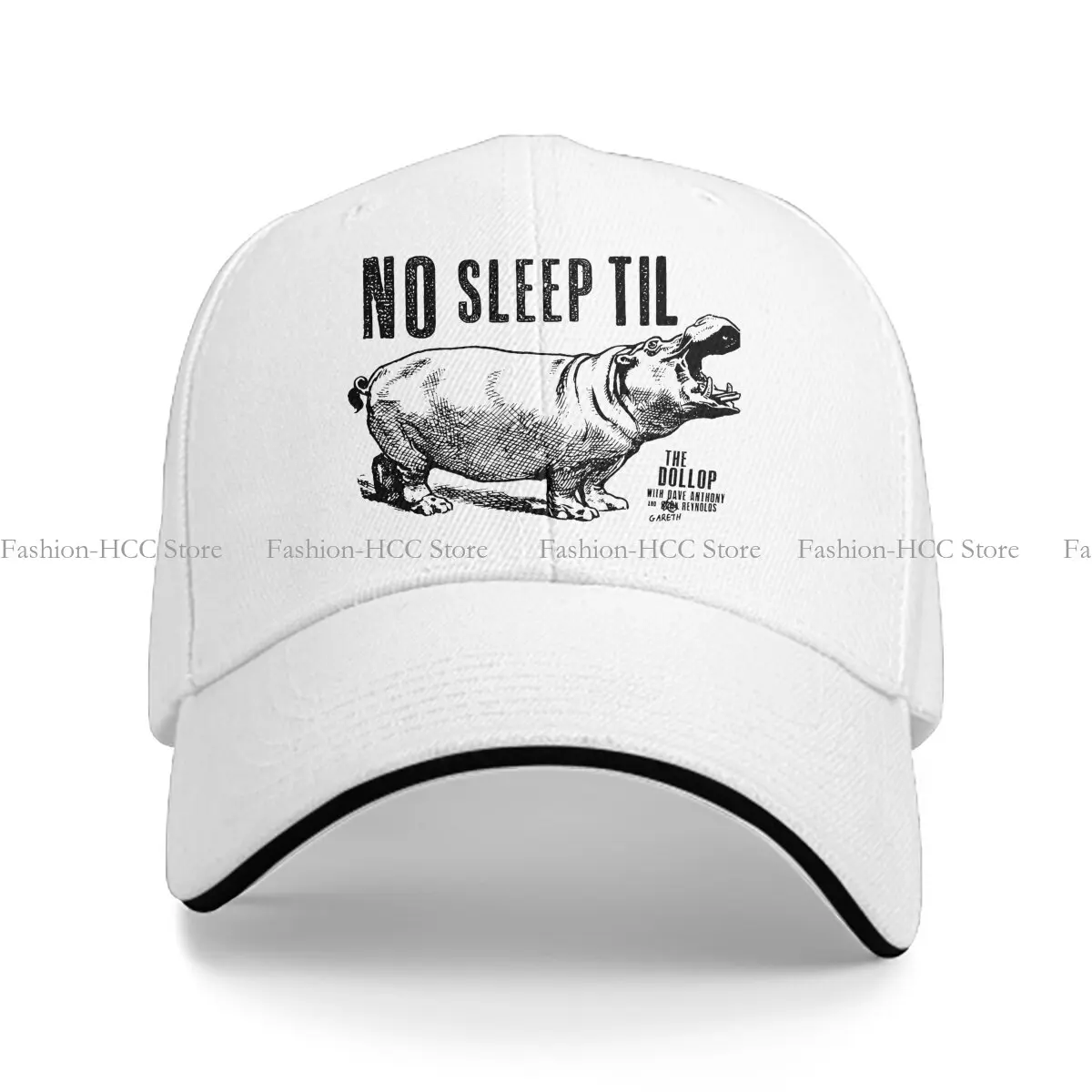 Summer Cap Sun Visor NSTH Hip Hop Hippo Peaked Hats