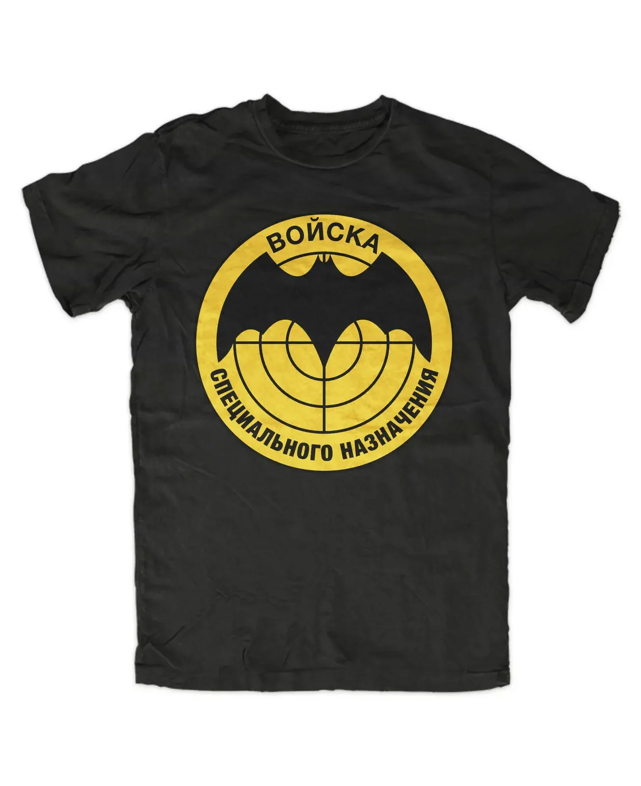 Футболка Spetsnas Logo 2 золотая из хлопка