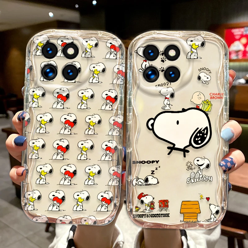 Snoopy милый трендовый чехол для Xiaomi Mi 14 12 12T 11 Lite Poco M6 X6 X5 X4 X3 Pro
