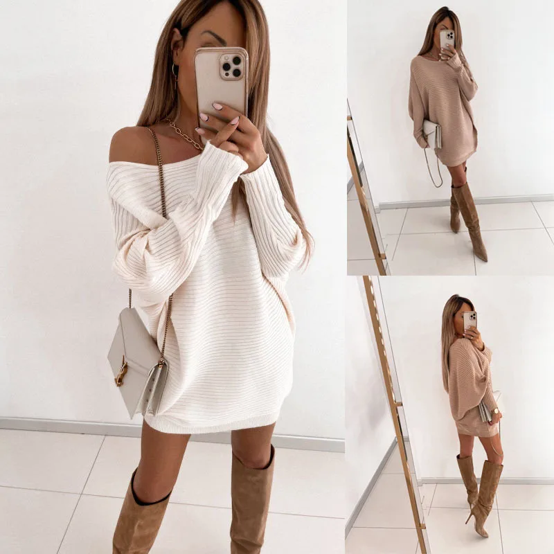 

2023 Autumn/Winter New Women's Solid Daily Commuter Dress
