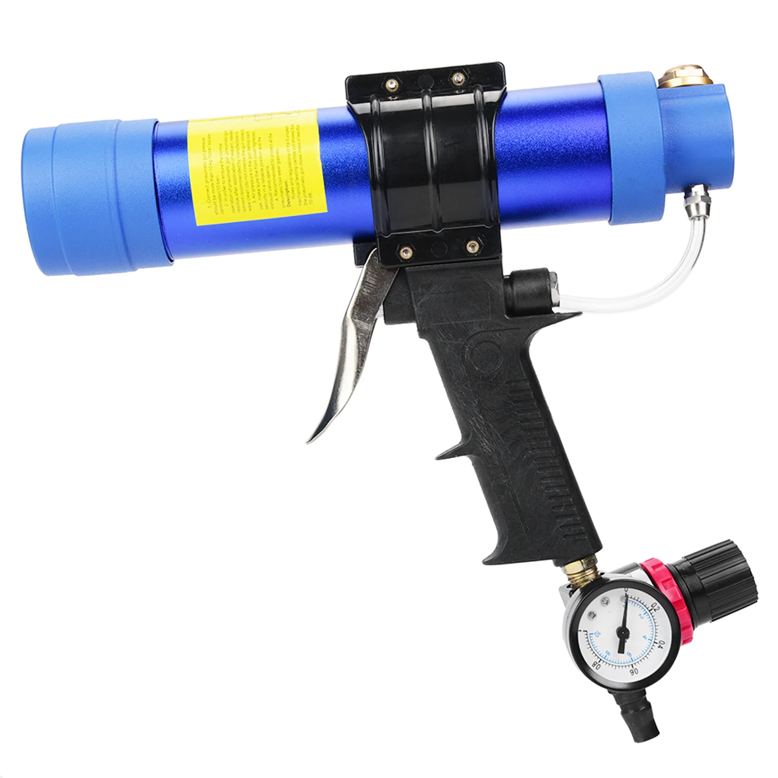 

310 мл емкость пневматический стеклянный клеевой пистолет с манометром Регулируемая скорость герметик мягкий клей инструмент
