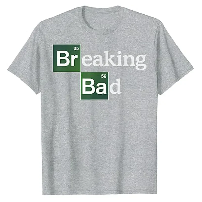 Футболка Breaking Bad Periodic Square I Am The One Who Knocks Blue Hue Portrait Tee Забавные топы Heisenberg Desert Horizon