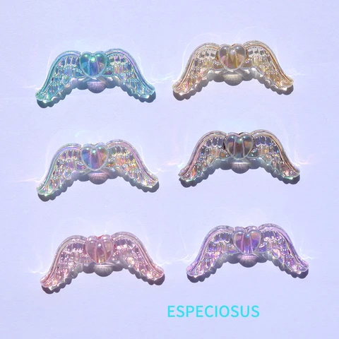 Акриловые бусины крылья сердце ESPECIOSUS 3 шт