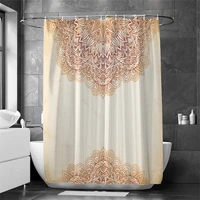vintage islam indian bohemia geometric star field colorful galaxy mandala frabic waterproof polyester shower curtain with hooks