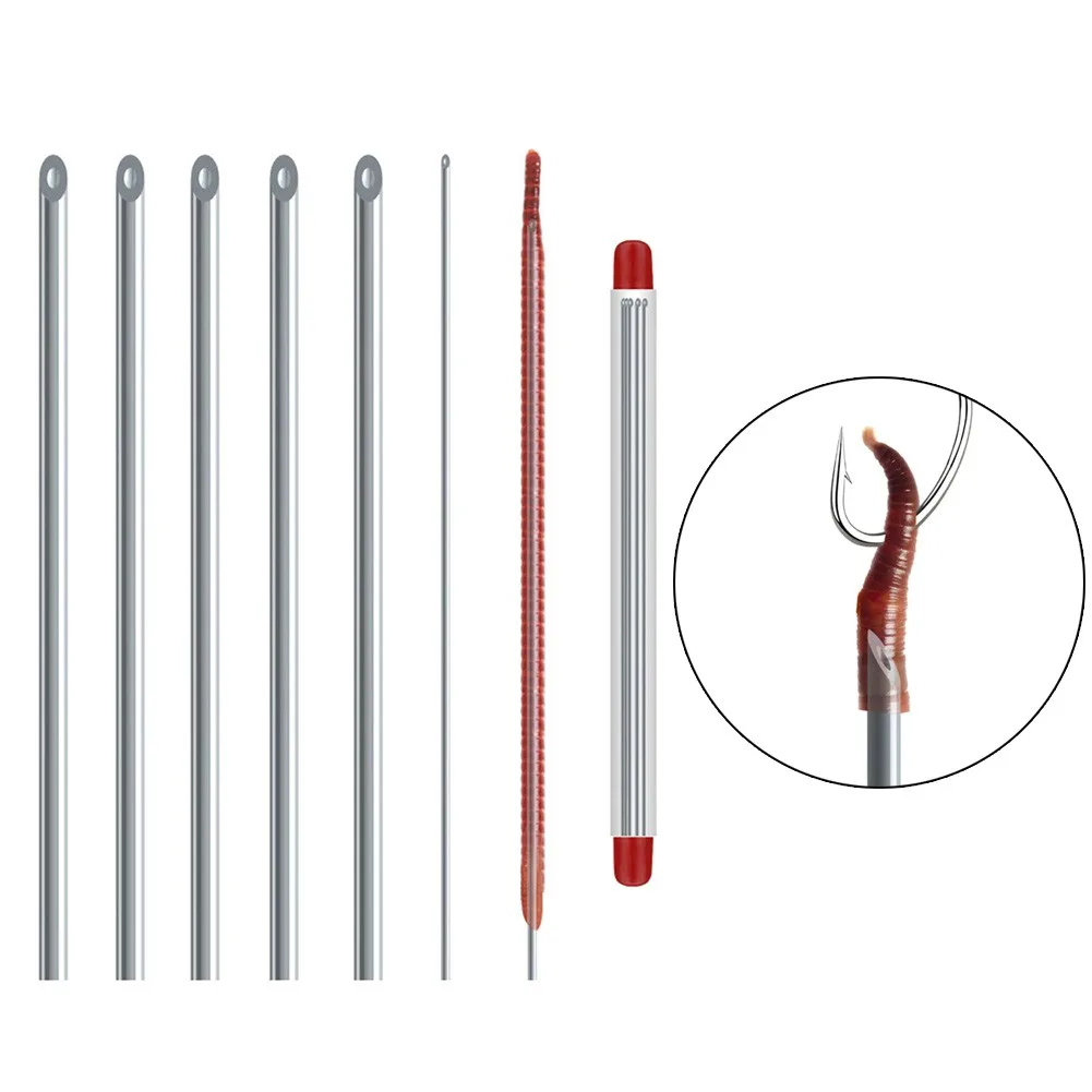 

Fast Fishing Needle 5 Pcs/pack Metal Hollow Gas Needle Stainless Steel Fast Upper Bait Penetrate Earthworm Fishing Gear