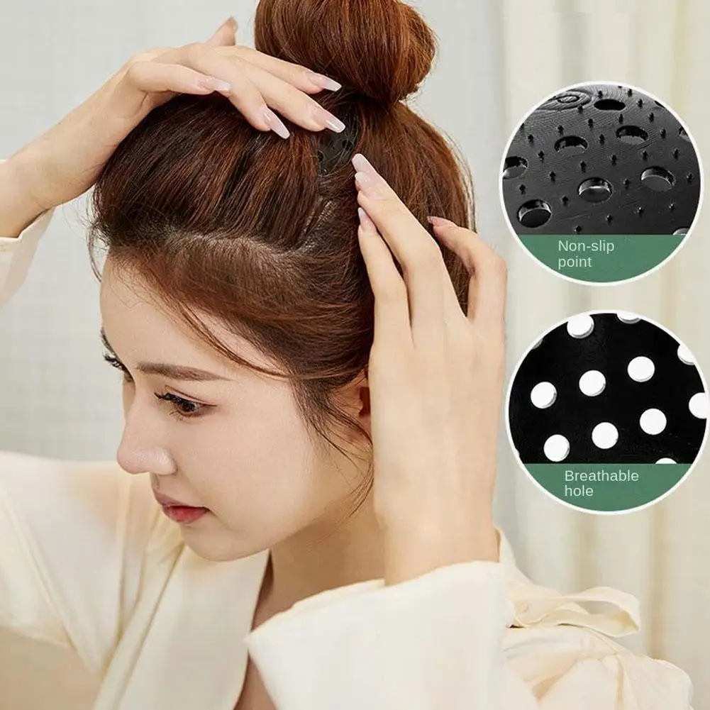 1 шт. невидимая черная подкладка для волос с Помело высоким черепом задняя часть A