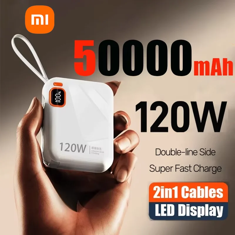 Xiaomi 50000 мАч Портативный PD 120 Вт Power Bank Двустороннее быстрое зарядное устройство