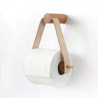 wooden rolled toilet paper holder bathroom storage tissue rack hand towel dispenser paper towel dispenser box