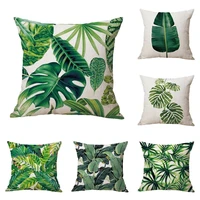 flowers cover tropical series pillowcase linen cushion rainforest pattern outdoor bamboo polyester protective cover cushion 70
