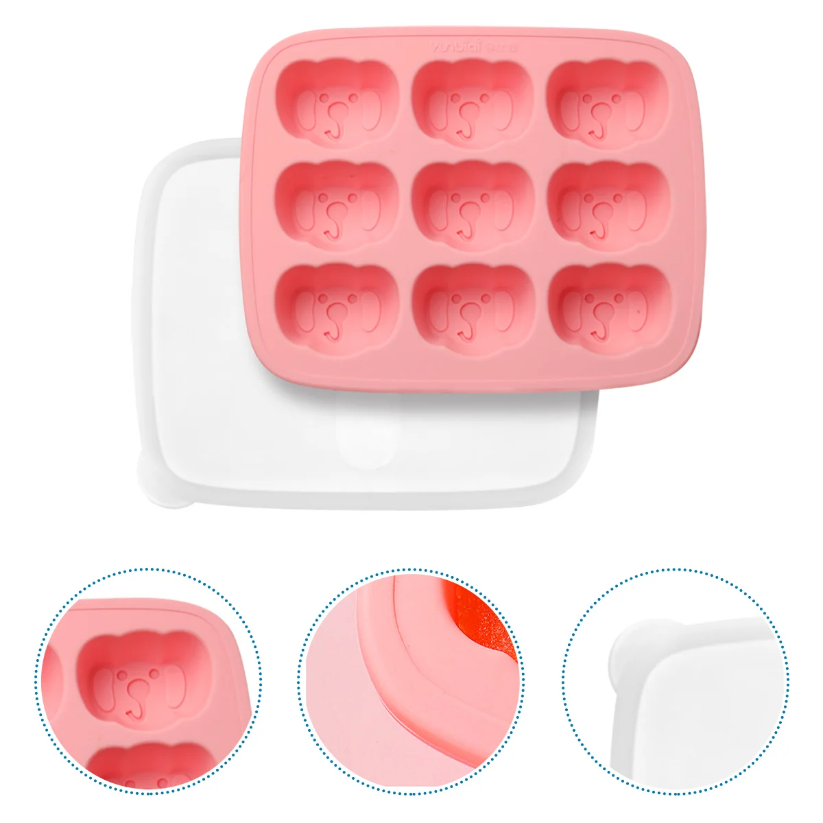 

Ice Cube Tray Silicone Jelly Ice Making Mold Tray Grids Ice Cube Mold