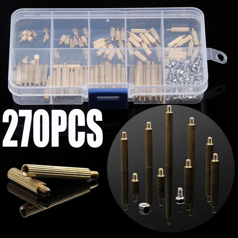 

270 шт., набор винтов и гаек из нержавеющей стали