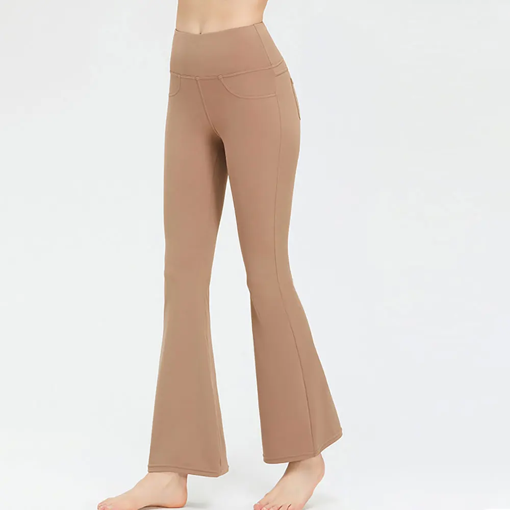 Lulu Flare Pants Women Yoga Pants Super Stretchy High Waist Leggings Gym Workout Palazzo Flared Wide Killer Legs Trousers