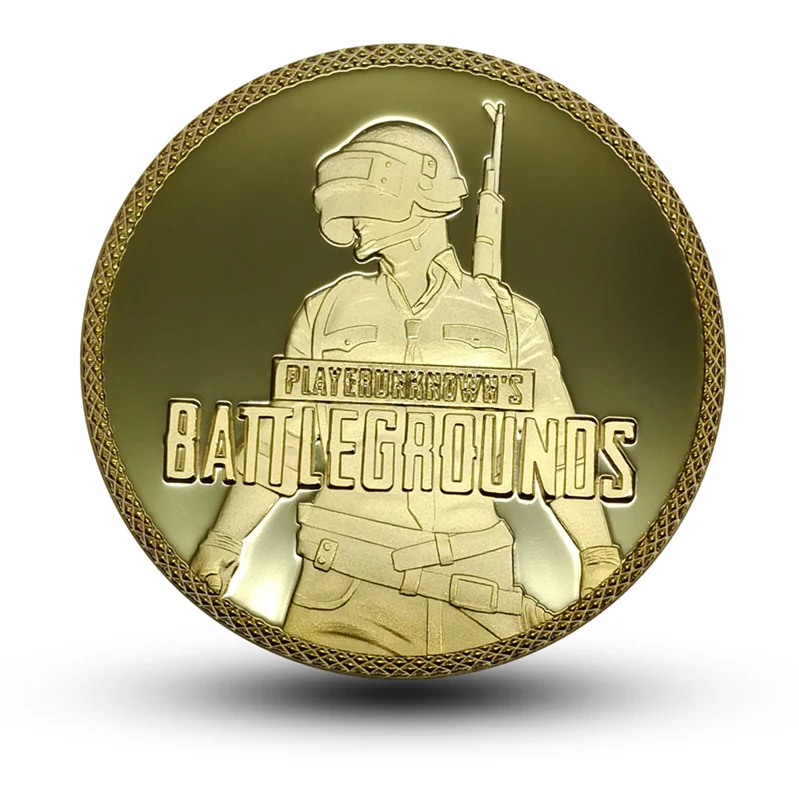 Лидер продаж, коллекция игры PUBG, золотые/серебряные монеты, модные монеты, монеты, сувенирные подарки