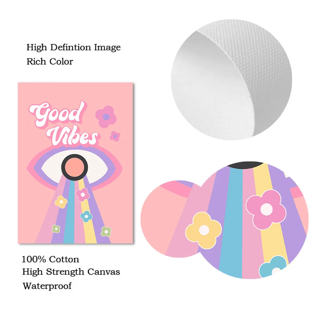 Настенная картина с листьями кораллов бабочками глазами ибицей скандинавские