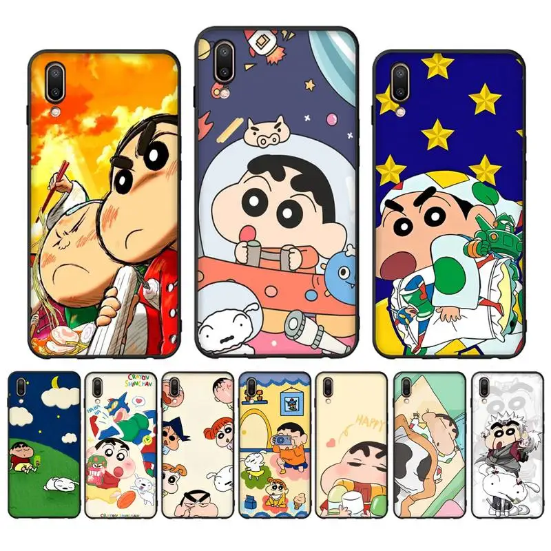 

C-Crayon $hin-Chan$ Phone Case for Vivo Y91C Y11 17 19 17 67 81 Oppo A9 2020 Realme c3