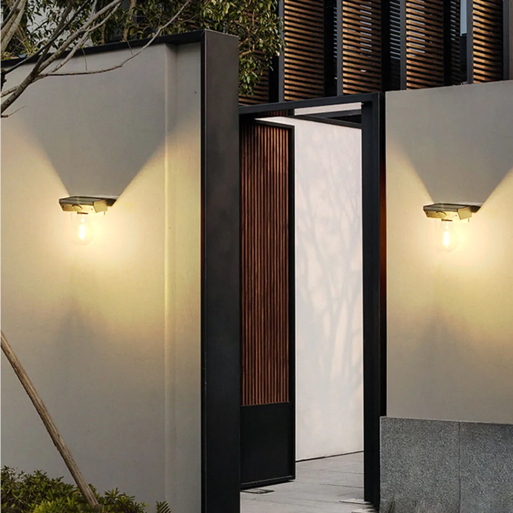 

Вольфрамовая лампа в стиле ретро с солнечной батареей, водонепроницаемый светильник из АБС-пластика для уличного сада, внутреннего дворика...