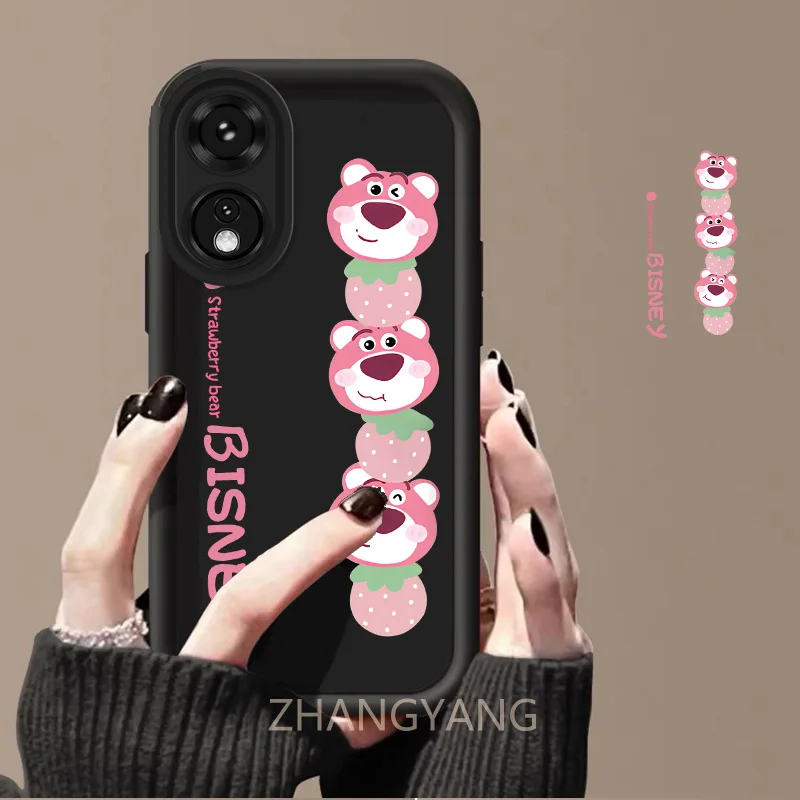 Фотообои для Honor x7a x7 милый мультяшный медведь Фотофон искусственная кожа силикон