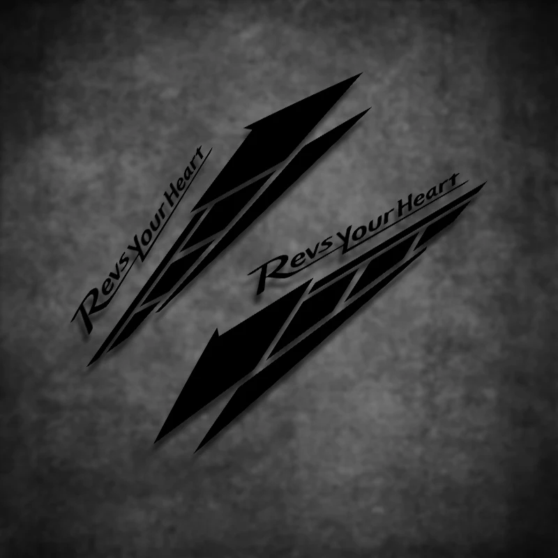 

Наклейки REVS YOUR HEART Для Мотоциклов, Виниловые Стикеры, Накладки На Боковые Обтекатели Для Yamaha
