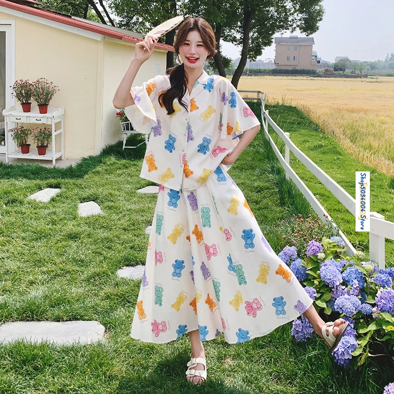 Лето 2024 комплект из двух предметов элегантная Милая Свободная рубашка в