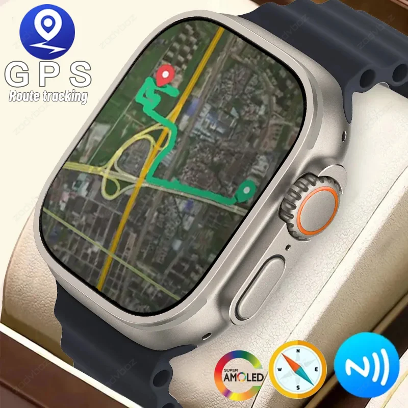 

2023 Voice Calling Smart Watch Men Game Compass GPS Sport Watches Women IP68 Waterproof ECG Smartwatch For Apple Watch Ultra 9