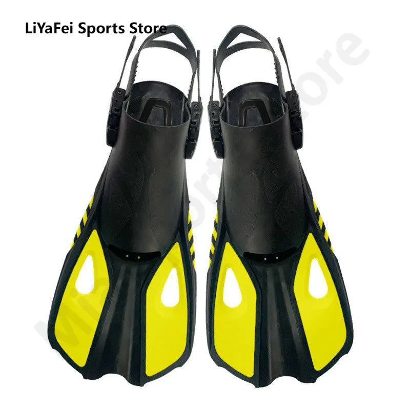 

Adjustable Swimming Fins Adult Snorkel Foot Flippers Diving Fins Beginner Water Sports Equipment Portable diving Flippers Child