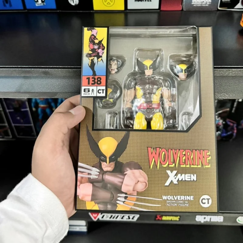 В наличии CT Toys Росомаха Фигурка Коричневый Комикс Mafex 138 X-Men Shf Аниме Модель Статуя