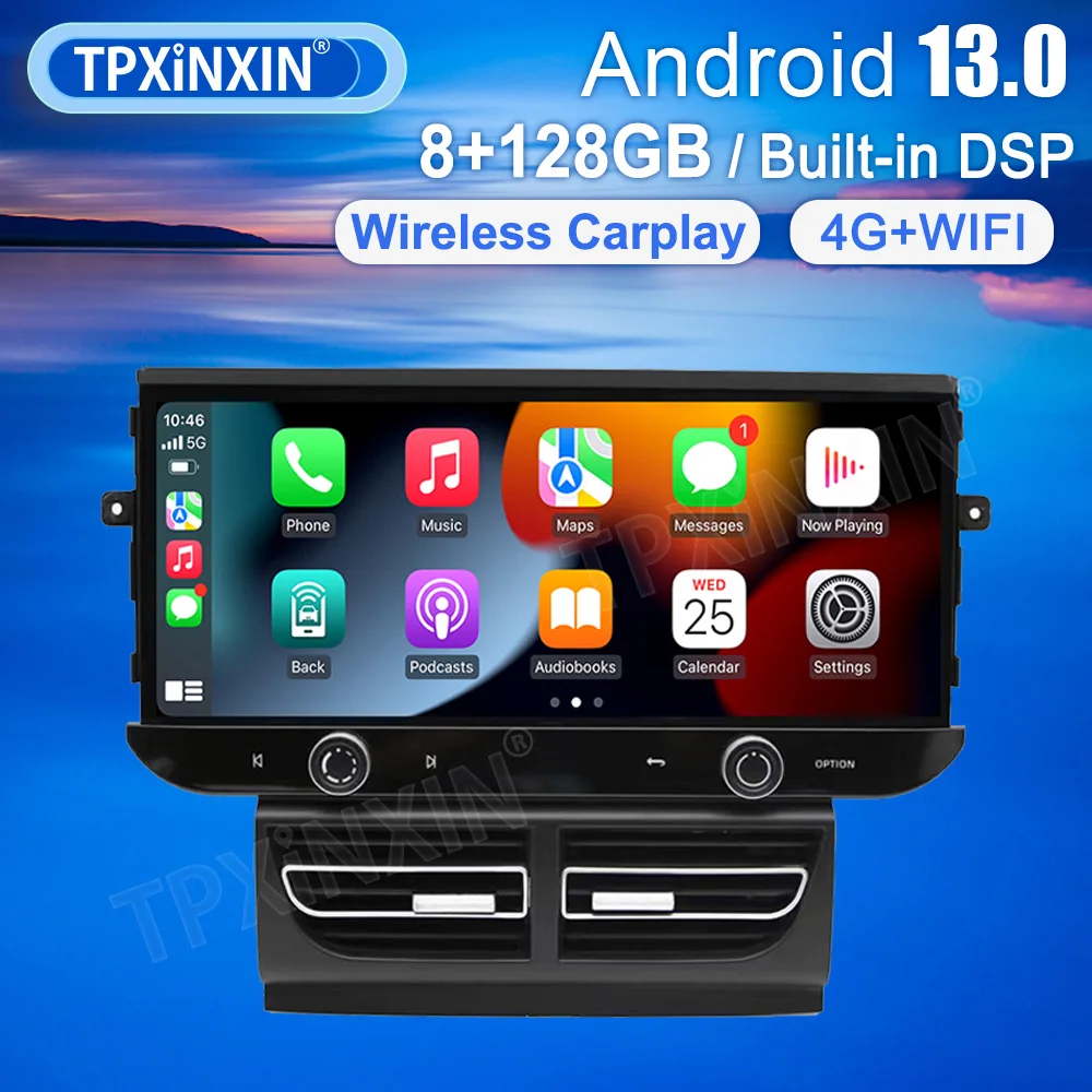12 3-дюймовый экран Android 13 для Porsche Macan 2014-2017 автомобильный мультимедийный плеер