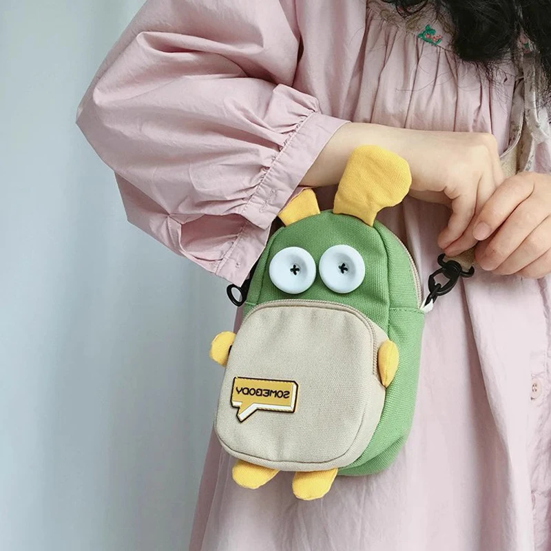 

Small Rabbit Crossbody, Messenger Shoulder Bags, Cartoon Rabbit Canvas Bag, Girl School Travel Bag, Phone Bag, Coin Purse