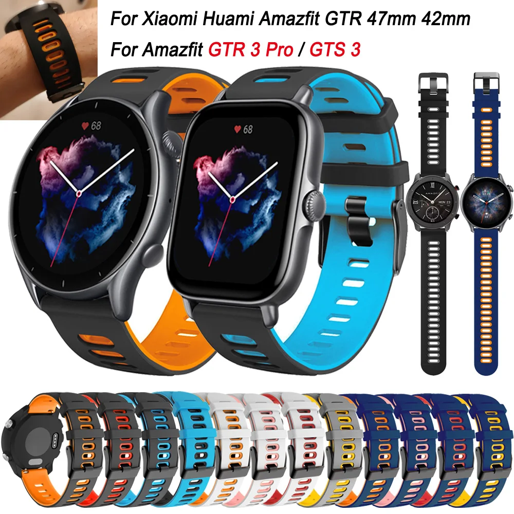 

20 22mm Smart Watchband For Xiaomi Huami Amazfit GTR 47 42mm GTS 3 2e Mini GTR 2 3 Pro Stratos Bracelet Bip S1 Active Watchstrap
