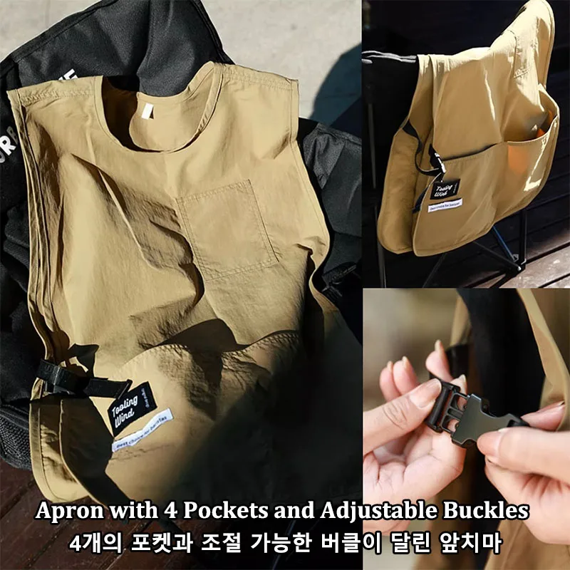 Обновление 100% водонепроницаемая кухня искусственная кожа с карманами для