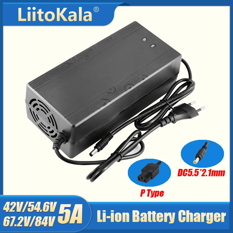 Electric Bike 72V 2.5A 16ah 20ah Lithium Battery Charger E-bike Scooter Lifepo4 