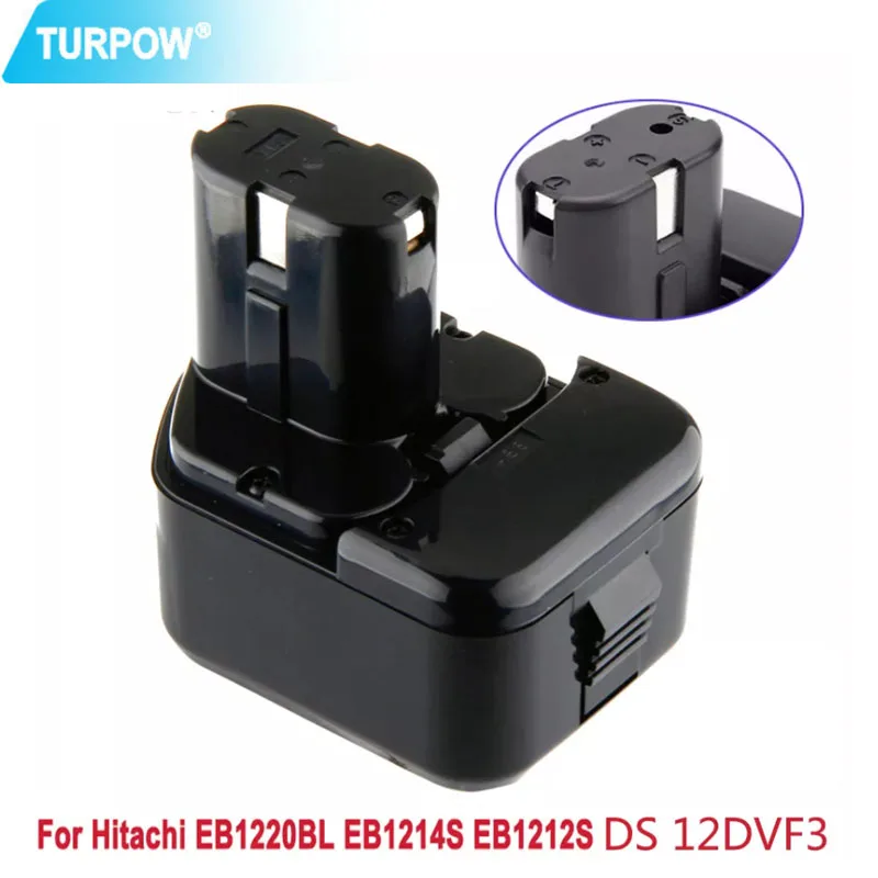 

Аккумулятор Turpow 3500 мАч/3000 мАч 12 в Ni-MH 3.5ah для Hitachi EB1214S 12 В EB1220BL EB1212S WR12DMR CD4D DH15DV C5D , DS 12DVF3