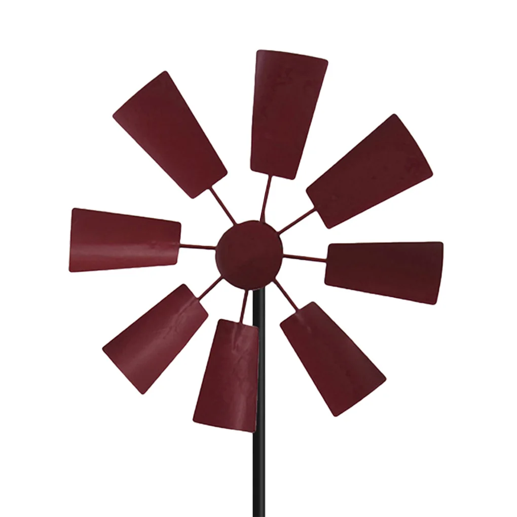 

Garden Metal Windmill Stake Backyard Spinner Balcony Wind Mill 3D Rotating Lawn Festival Decoration Boys Birthday Gift