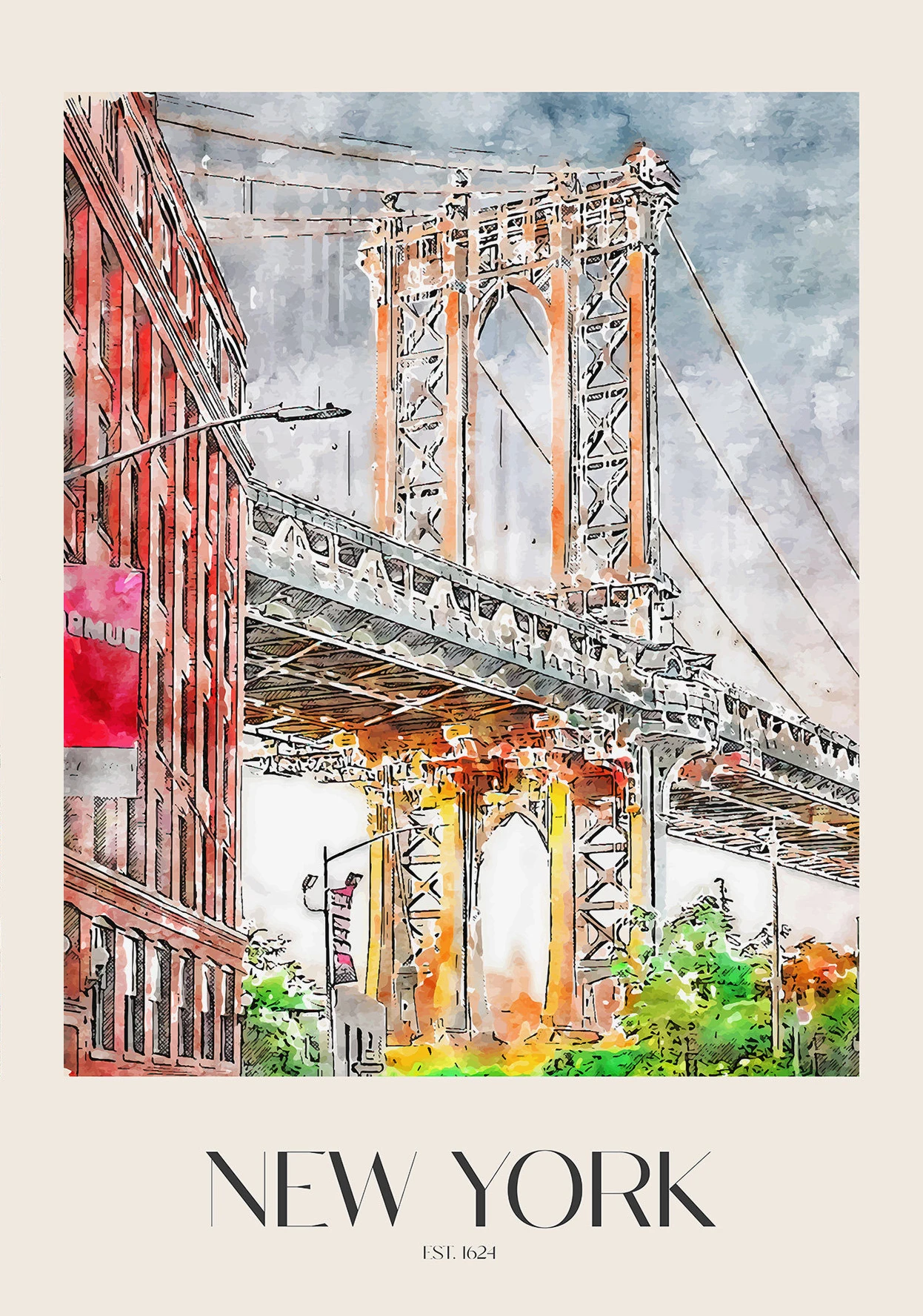 

Современный печатный постер для дома