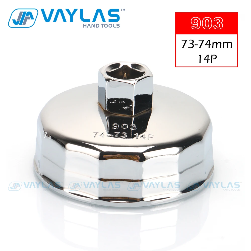 

1/2 "квадратный доктор стальной 73 мм-74 мм ключ для масляного фильтра, крышка корпуса, инструмент для снятия 14 канавок, универсальный для Golf Jetta Passat BMW