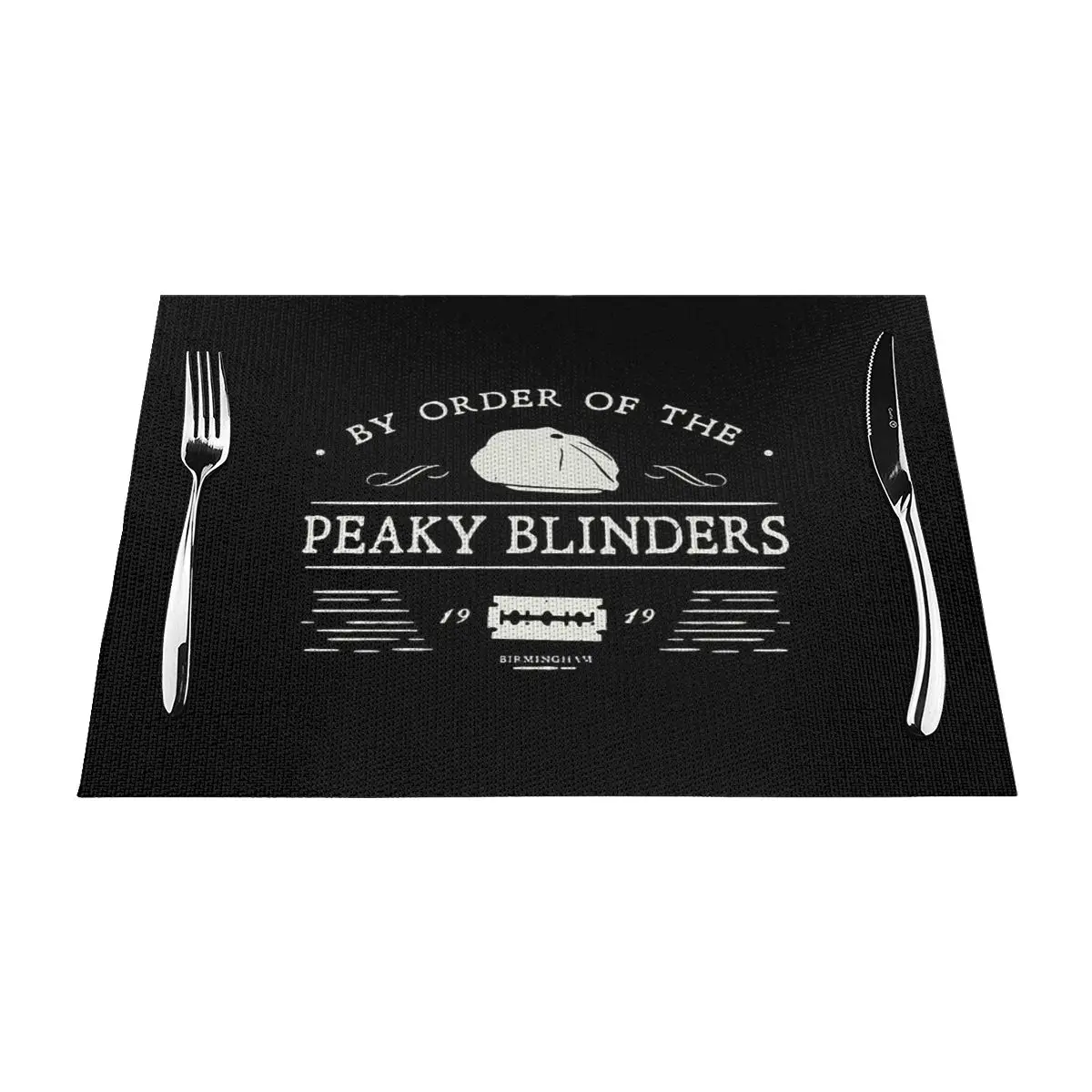 

The Blinders Merch Placemat Sophisticated White Dining Table Perfect AccessoryNon slip
