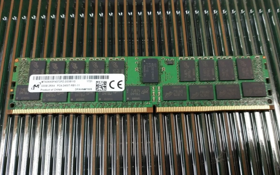 

RAM MT/32G 2RX4 PC4-2400T ECC REG MTA36ASF4G72PZ-2G3B1 memory stick 1PCS