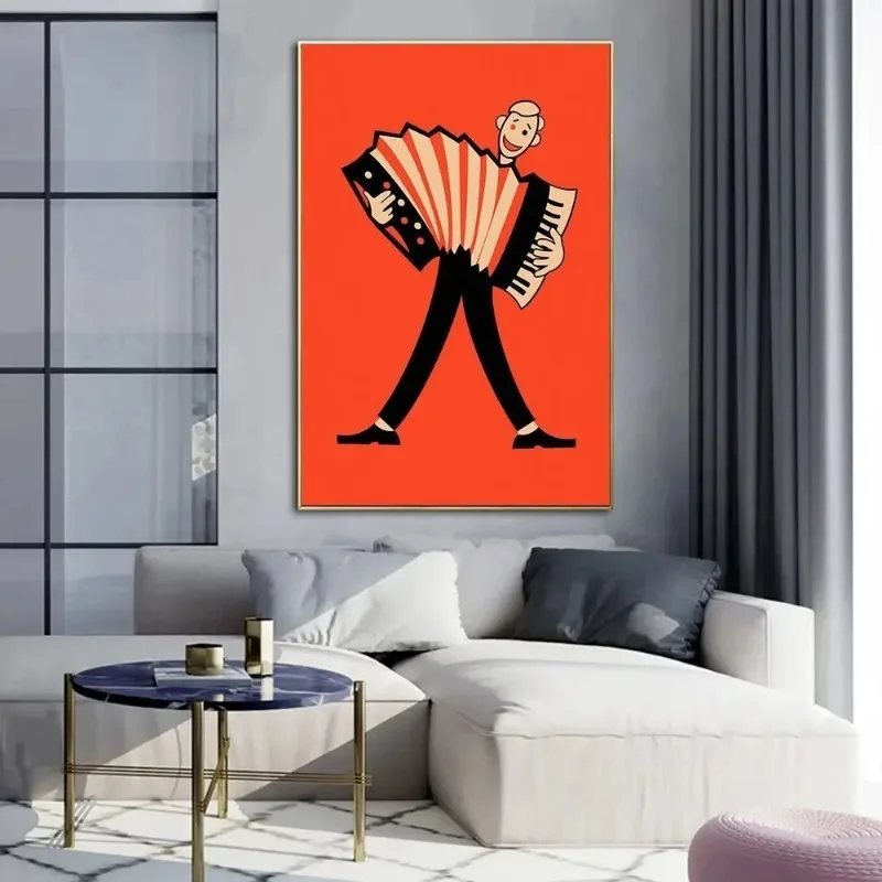 Классический стиль принты музыкантов на холсте водостойкая картина с